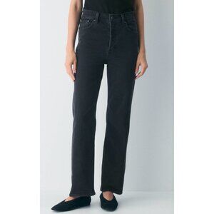 Denim Forum Aritzia The Arlo Hi-Rise Straight Jeans Black Size 24